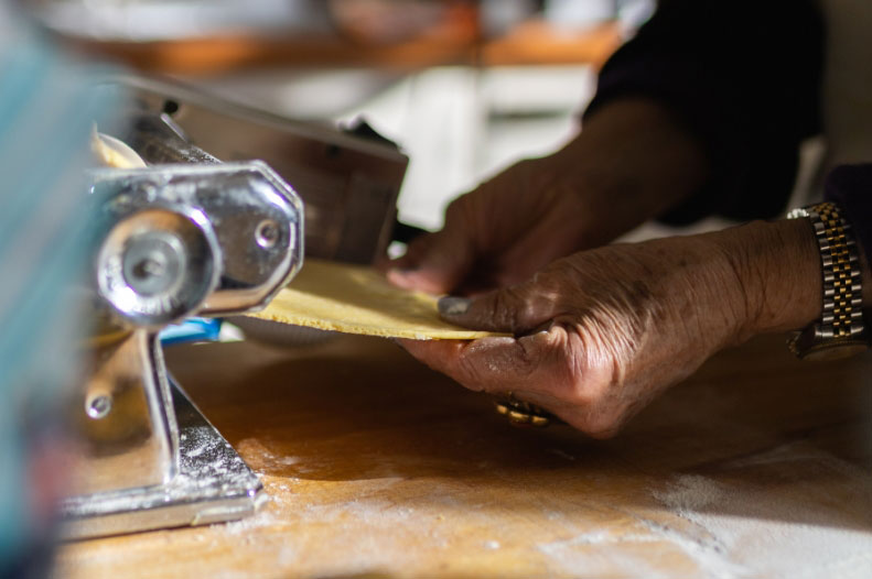 making pasta